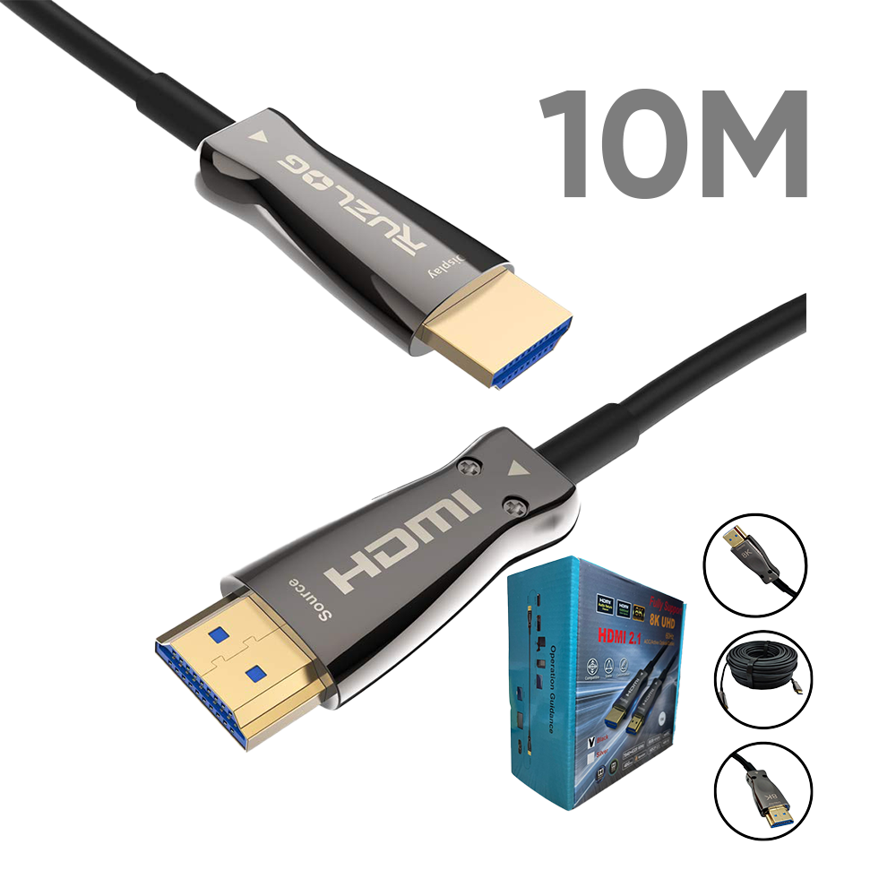 FiberHDMI 8k ,48Gps, OM3/4C+7 Electronic wire , PVC , 10M