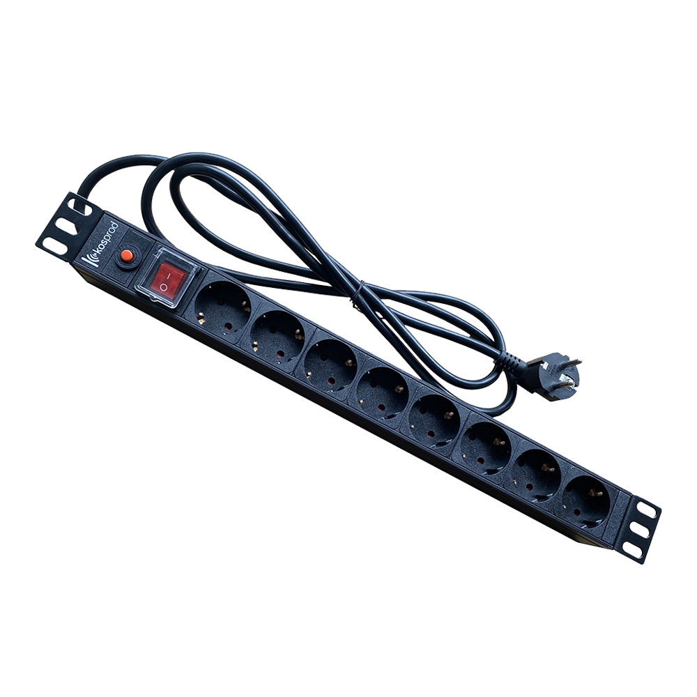 Rackmount switch – Aluminum alloy shell PDU 8ways