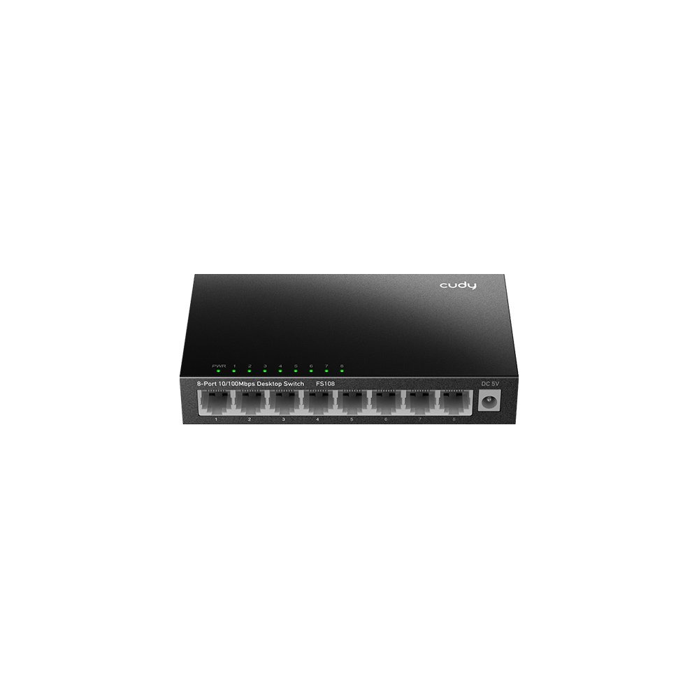 8-портен 10/100 Mbps десктоп прекинувач (FS108)