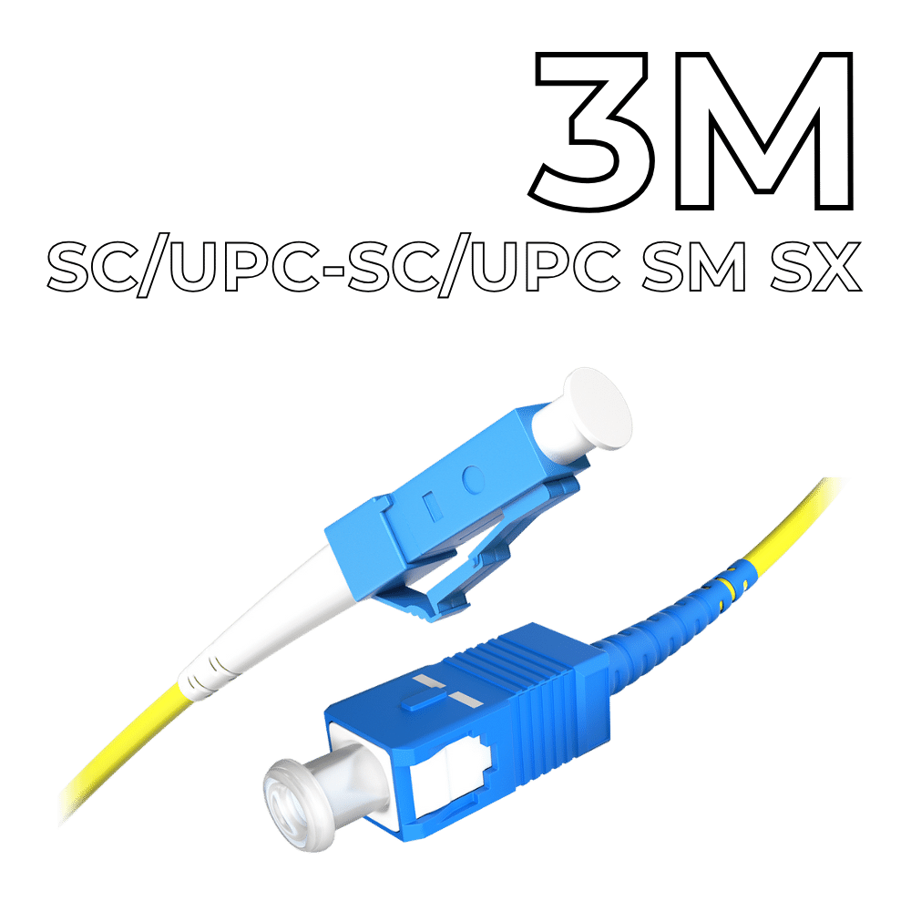Преклопен кабел SC/UPC-LC/UPC SM SX 3M