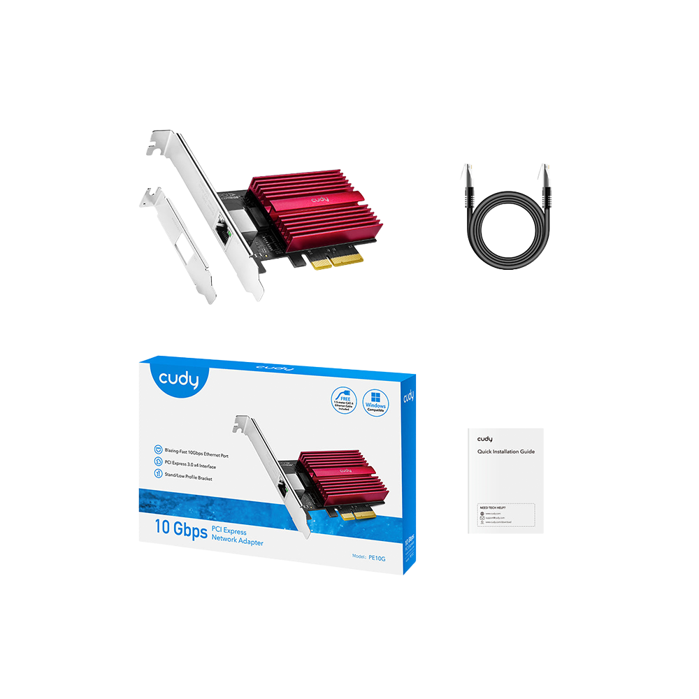 PCI-E етернет адаптер од 10 Gbps (PE10G)