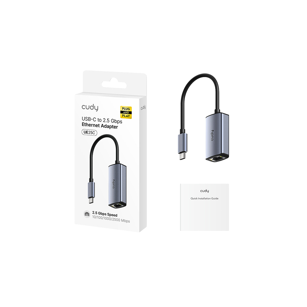 USB-C до 2,5 Gbps Ethernet адаптер (UE25C)