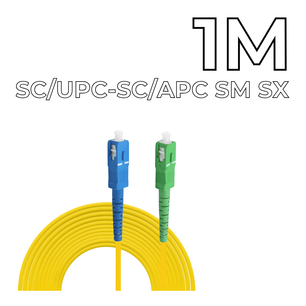 Приклучен кабел SC/UPC-SC/APC SM SX 1m